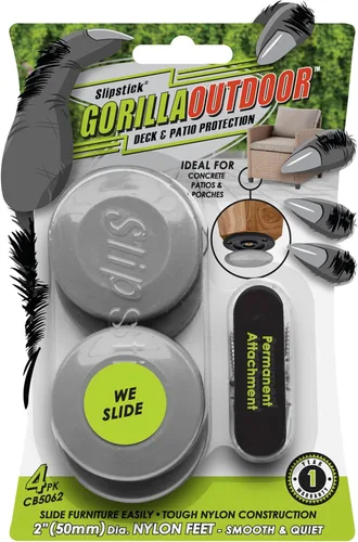 Miniatura 9 de GorillaGlides CB193 Deslizadores de Silla de 3/4 Pulgada/Protectores de Piso para Pies de Muebles (Juego de 16 Deslizadores) Deslizadores