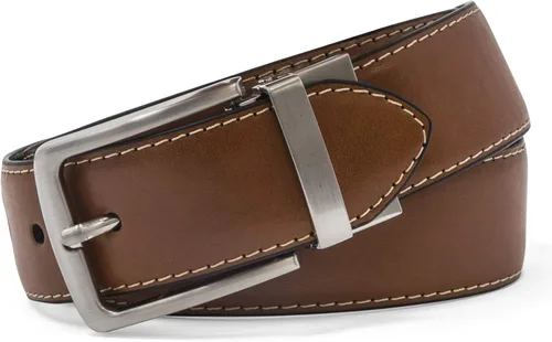 Miniatura 4 de Steve Madden de los hombres Casual de 35mm reversible Feather Edge cinturón cafénegro