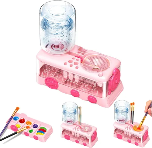 Nuevo limpiador de pinceles de pintura, pinceles de pintura de color de agua, enjuague de agua corriente, para dibujar artes y manualidades, regalo