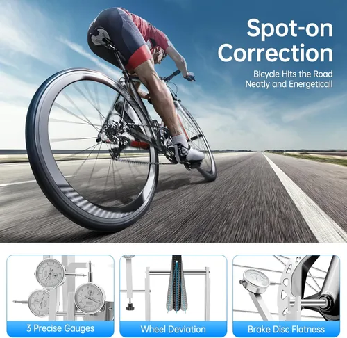 Miniatura 5 de Soporte de rodamiento Truing para reparación de bicicletas, reparación profesional de ruedas de bicicleta, soporte de rodamiento de plástico, kit