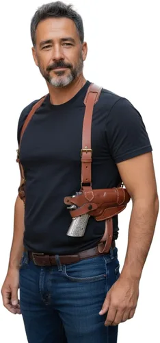 Funda de cuero para pistola de hombro 1911 que se adapta a la mayoría de pistolas estilo 1911, Kimber-Colt-S & W-Remingto-Sig Sauer - Ruger/Pistola,