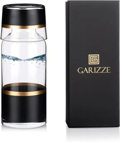 Miniatura 9 de GARIZZE Juego de jarra de agua y vidrio para dormitorio, juego de jarra de noche y vidrio, decantador de enjuague bucal para baño, jarra de agua