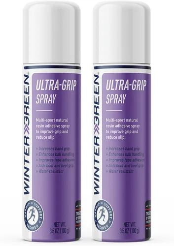 Wintergreen Ultra Grip Aerosol en Spray de 3.5 Fl Oz - Adhesivo de Resina Natural, Mejora el Manejo del Balón, Recepciones de Fútbol Americano, Seda