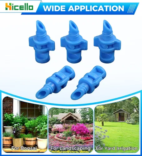 Miniatura 6 de 100 boquillas de riego de 90 grados, rociadores para sistema de riego de jardín, refracción con micropulverizador automatizando goteros