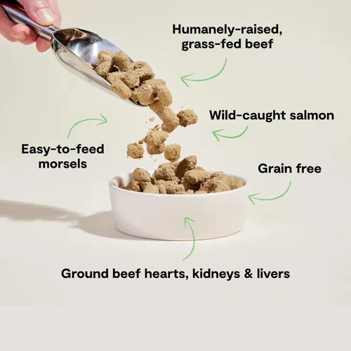 Miniatura 2 de Open Farm, Comida para Perros Cruda Deshidratada, Trozos con 95% de Carne, Órganos y Hueso, Productos Orgánicos y Superalimentos, Comida Completa