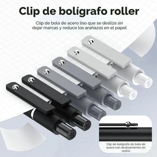 Miniatura 4 de ACEES 6 bolígrafos de tinta de gel negra, punta fina: 1/64 de pulgada, escritura uniforme, rápido secado, para diario, enfermera, oficina, colegio