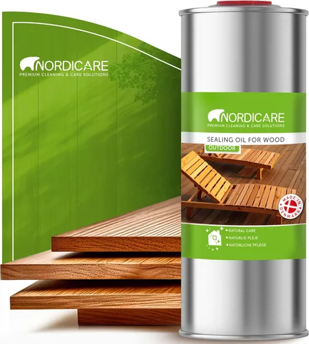 Miniatura 10 de Nordicare Aceite de teca para muebles de exterior, 16.9 onzas – Aceite de madera de exterior y sellador para teca, acacia, roble y más, ayuda a