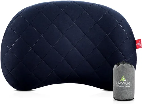 Miniatura 8 de Hikenture Almohada inflable para campamento, almohada lavable para mochilero para dormir, almohadas inflables ultraligeras con funda extraíble, Azul