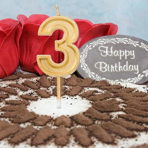 Miniatura 7 de Luter Velas de pastel de cumpleaños con purpurina dorada, número 0, decoración de pastel de cumpleaños, para fiestas, niños y adultos