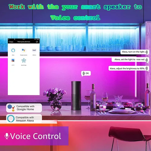 Miniatura 4 de Luz LED Pixel WiFi Bluetooth IR Remote Combine Controller para WS2812B WS2811 SK6812 direccionable RGBIC Music Sync App Control Box Tira programable