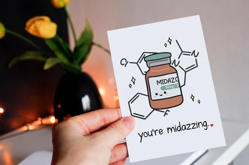 Miniatura 2 de Owings Designs Perfect You're Midazzling - Tarjeta de agradecimiento – Regalo médico y enfermera – Bonita tarjeta de felicitación de anestesia médica