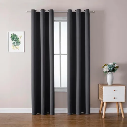 Miniatura 28 de ChrisDowa - Cortinas de cenefa pequeñas para cocina, cortinas cortas con ojales y aislamiento térmico para oscurecer la sala y habitación