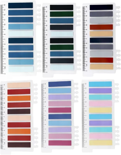 1200 pestañas adhesivas para libros, pestañas adhesivas Morandi de 30 colores, marcadores de página de color reposicionables, pestañas adhesivas