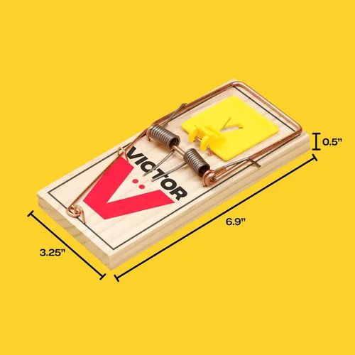 Miniatura 11 de Victor M205 Trampa para ratas con pedal ancho y humanitaria, trampa de resorte para interiores para el hogar, pedal de plástico, madera de origen