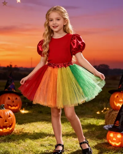 Miniatura 104 de Century Star Tutú de 4 capas para niñas pequeñas, faldas de ballet de tul para baile de princesa, esponjoso, para fiestas de cumpleaños de 2 a 8 años