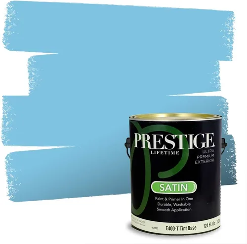 Miniatura 188 de Prestige Paints. - Base y pintura para exteriores en un solo galón, 1 galón. plano, comparable con Sherwin Williams Topsail. SW6799-PCM