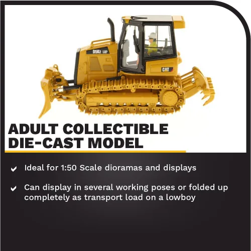 Miniatura 3 de Diecast Masters 1:50 Caterpillar D5K2 LGP Tractor tipo oruga - Serie High Line 85281