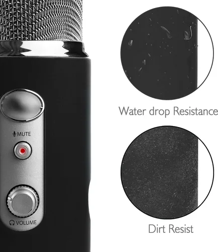 Miniatura 3 de YOUSHARES Blue Yeti Protector - Funda de silicona de protección completa para micrófono Yeti y Yeti Pro (Blackout)
