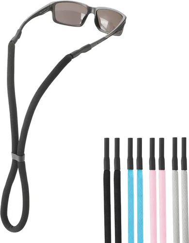Miniatura 14 de Soporte para correa de lentes de sol para flotar, cordón ajustable para correa de lentes para hombres y mujeres, soporte para correa de gafas