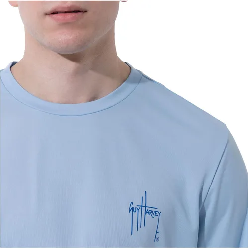 Miniatura 4 de Guy Harvey Camisa de protección solar de rendimiento de manga larga para hombre UPF 50+