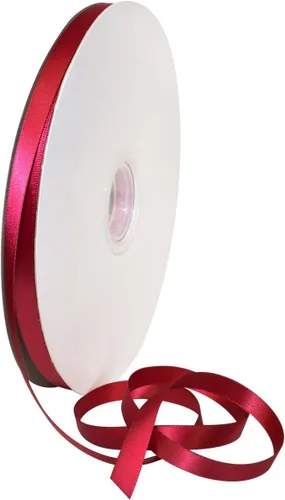 Miniatura 8 de Morex Ribbon Cinta de satén de doble cara de 1/4 pulgadas x 100 yardas, cinta blanca antigua para envolver regalos, tarjetas de regalo
