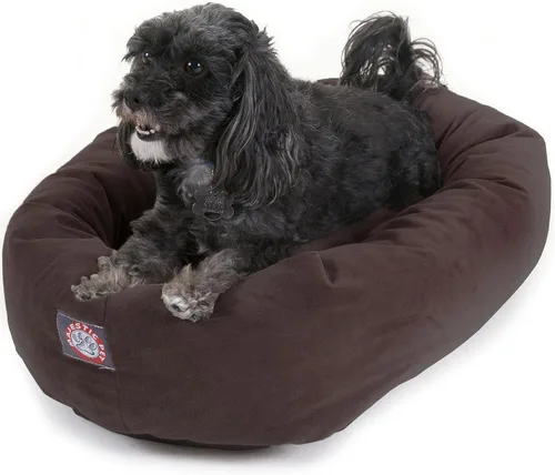 Miniatura 56 de Majestic Pet Cama para Perros Grandes Lavable de 40 Pulgadas, Mueble Ortopédico en Forma de Donut para Perros Grandes, Almohadilla y Alfombra de Gris