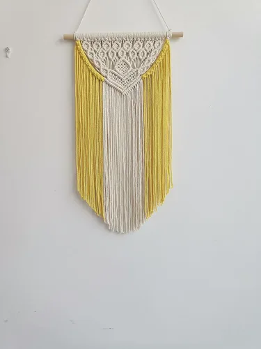 Miniatura 3 de Decoración bohemia de macramé para colgar en la pared, hermoso arte de pared decorativo para el hogar, apartamento, dormitorio, cuarto de bebé