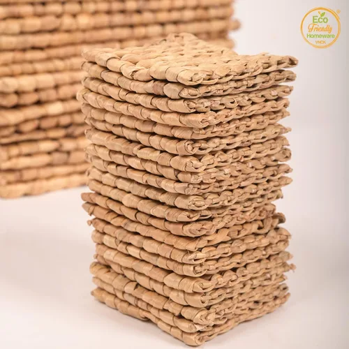 Miniatura 8 de Posavasos absorbentes de jacinto de agua para bebidas, posavasos tejidos para mesa de café, posavasos de tazas, decoración de artículos