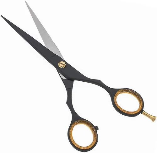 Miniatura 6 de SURGICAL ONLINE Tijeras profesionales de corte de pelo negro y dorado, tijeras de peluquería ligeras ultra afiladas para salones y uso doméstico