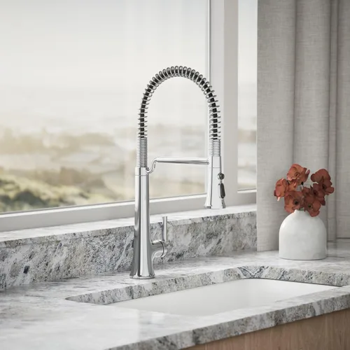 Miniatura 2 de KOHLER Grifo de cocina semiprofesional tono 23765-CP Cromo pulido