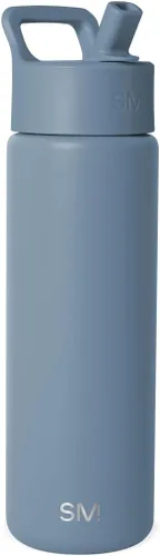 Miniatura 21 de Simple Modern botella de agua reutilizable con tapa con pajilla, de acero inoxidable con aislamiento al vacío, para gimnasio, viajes y deportes