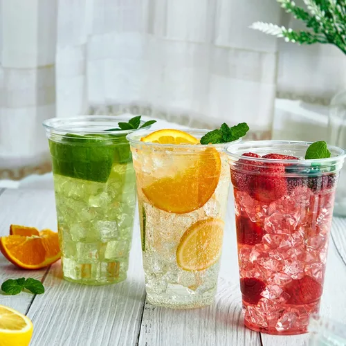 Miniatura 3 de Lilymicky Paquete de 600 unidades de vasos de plástico transparente de 24 onzas, vasos desechables de PET para beber, cristal claro, perfecto