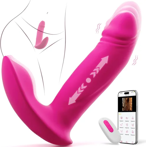 Miniatura 2 de Consoladro de empuje para punto G, vibrador de 3 en 1, juguetes sexuales para adultos para mujeres, vibrador portátil con control remoto por