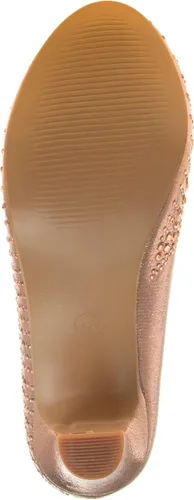 Miniatura 5 de Badgley Mischka Zapatos de vestir para niñas Zapatos de tacón alto para niños con punta cerrada (niño pequeño-niño grande) (negro, plata, oro rosa)
