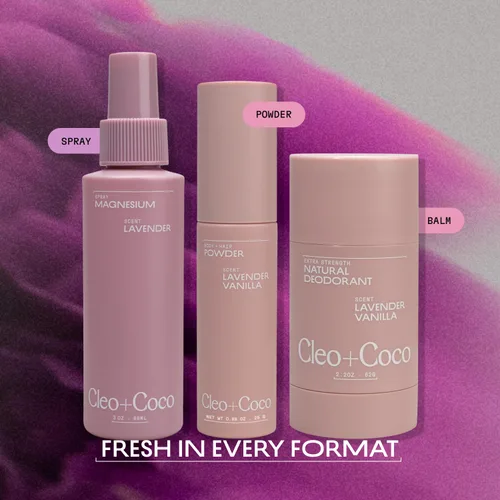 Miniatura 8 de Cleo+Coco - Spray funcional de lavanda de magnesio para dormir (3.0 onzas), desodorizante y calmante multiusos para mujeres y hombres, sin aluminio