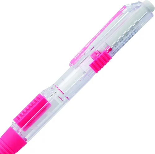 Miniatura 6 de Lápiz mecánico Pentel QUICK CLICK (0.7mm), cañón rosa, caja de 12 lápices (PD217P)