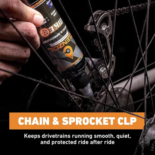 Miniatura 2 de Clenzoil Botella de cadena y piñón de 4 onzas, limpiador de cadena, lubricante y preventivo de óxido, protector de lubricante limpiador (CLP)