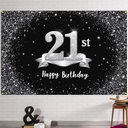 Miniatura 28 de HAMIGAR Telón de fondo de pancarta de feliz 10 cumpleaños de 6 x 4 pies, decoraciones de cumpleaños de 10 años, suministros de fiesta para niñas