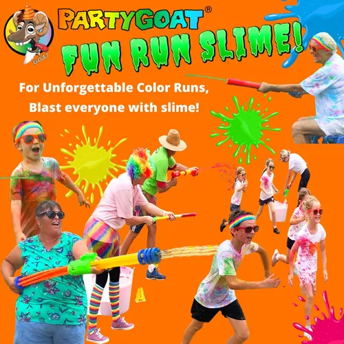 Miniatura 7 de PARTY GOAT Polvo de slime instantáneo rosa. Kit a granel de 25 galones. Solo tienes que añadir agua. Mezcla de slime líquido para volcar a personas