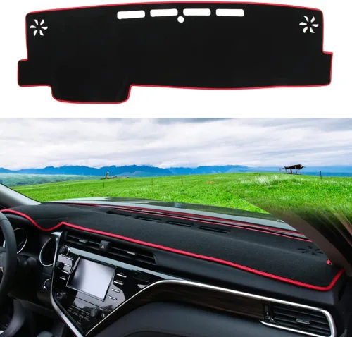 Miniatura 10 de Cubierta de salpicadero para salpicadero, alfombra personalizada para Toyota RAV4 2013 2014 2015 2016 2017 2018 Accesorios antideslizante protector