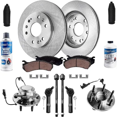 Miniatura 84 de Detroit Axle - Rotores de freno para Chrysler 200 2015 2016 2017, Rotores de freno de disco de reemplazo: 12.01" pulgadas delantero y 10.95
