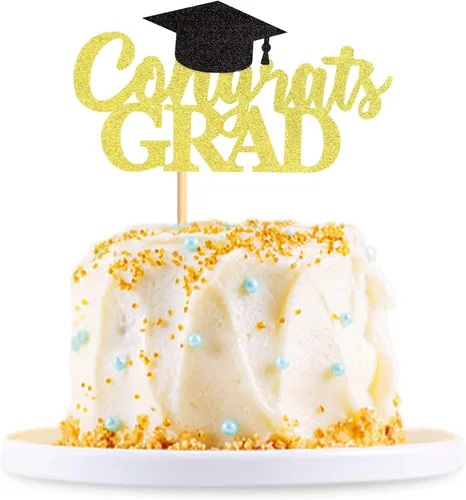 Miniatura 16 de 24 adornos para cupcakes de graduación 2026, selecciones de alimentos/aperitivos para fiesta de graduación, decoración de mini pasteles, adornos