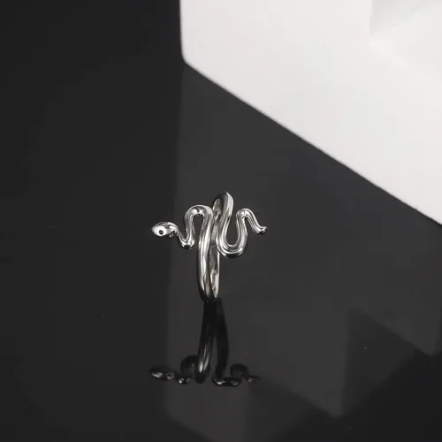 Miniatura 8 de Anillo de serpiente de plata de ley 925 para mujer, ya sean amantes de las serpientes o no, vale la pena tener joyas de moda personalizadas
