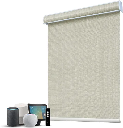 Miniatura 48 de SmartWings Persianas Motorizadas con Filtro de Luz, Compatible con Matter Thread Homekit Z-Wave Alexa Google, Persianas con 70% de Opacidad Safari