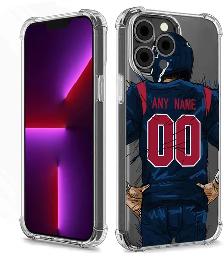 Miniatura 14 de Funda protectora personalizada con nombre y números para iPhone 15, 14, 13, 12, 11 Xs Max XR 8 7 6 Plus 11 Pro Mini, delgada, a prueba de golpes