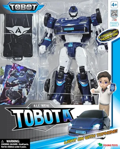 Miniatura 8 de Nuevo TOBOT, TOBOT A, Youngtoys - Vehículo coleccionable transformable a robot, juguetes de personajes de animación de héroes para niños de 4 años