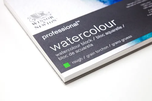 Miniatura 4 de Winsor & Newton Bloque de papel de acuarela profesional, 9" x 12", prensado en frío