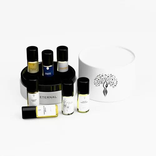 Miniatura 6 de Eternal perfume oils Set de regalo de 6 piezas exquisitas fragancias inspiradas en fragancias icónicas perfumes de larga duración para mujeres
