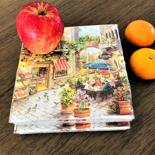 Miniatura 6 de Servilletas de café de 13 x 13 pulgadas, servilletas de panadería, servilletas de otoño, servilletas de papel de decoupage, servilletas de papel