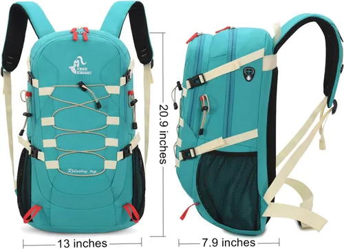 Miniatura 2 de Bseash 40L Mochila impermeable de senderismo y camping con funda para lluvia, mochila de deporte al aire libre para viajes, mochila de día